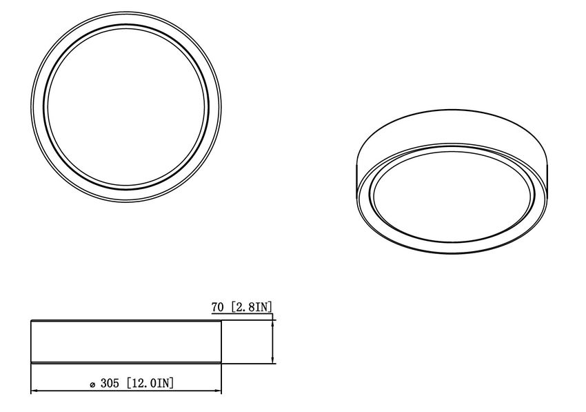 1 Light Flush Mount