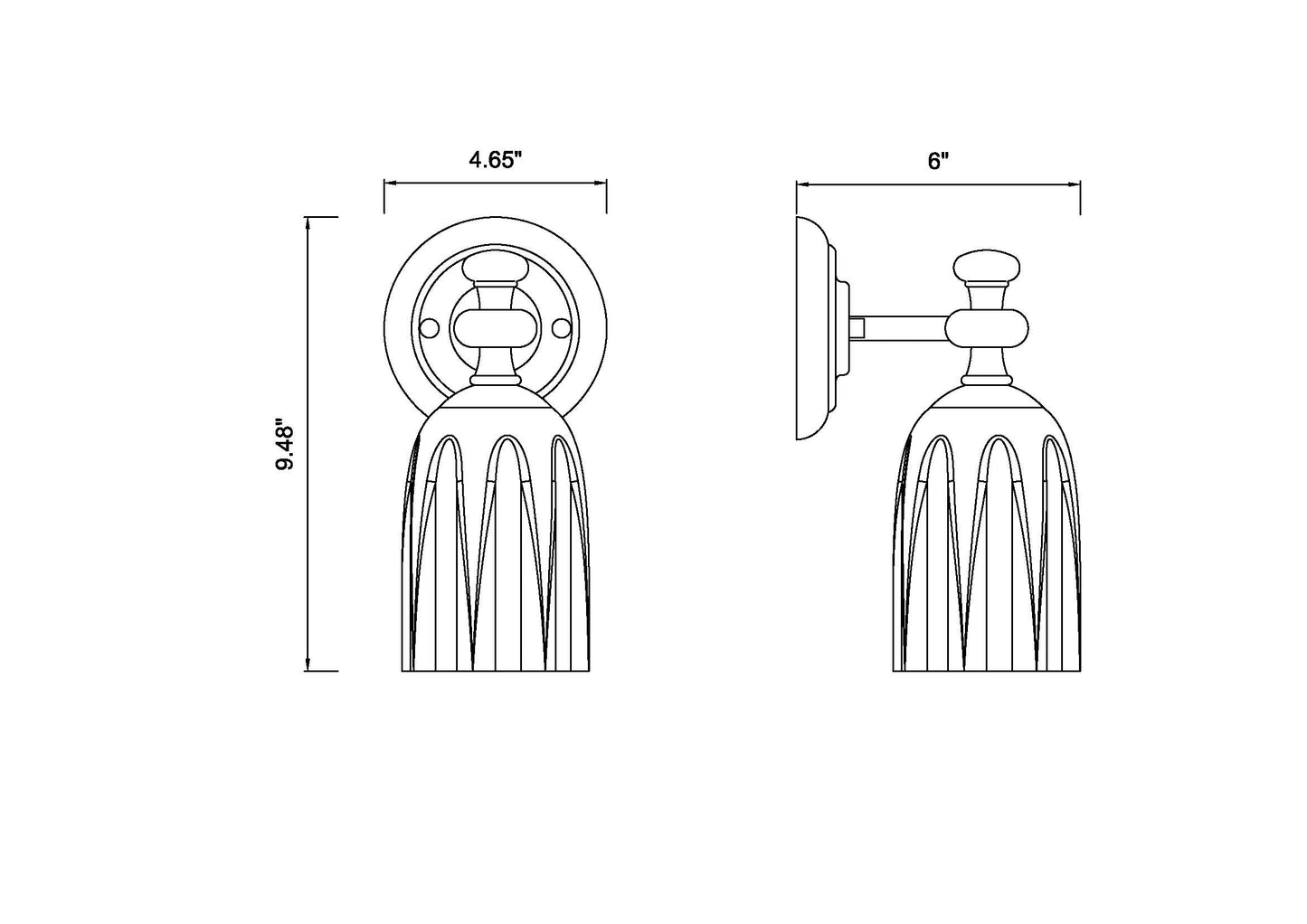 1 Light Wall Sconce