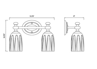 2 Light Vanity