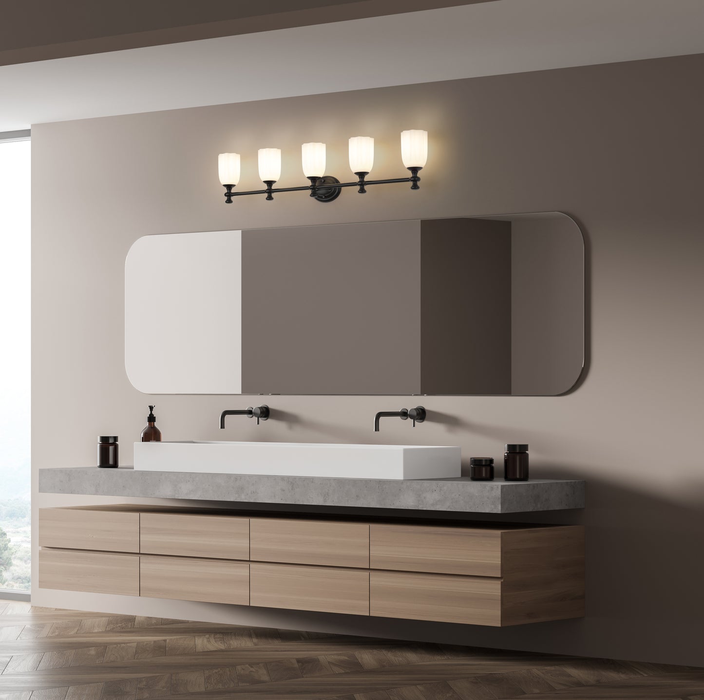 5 Light Vanity