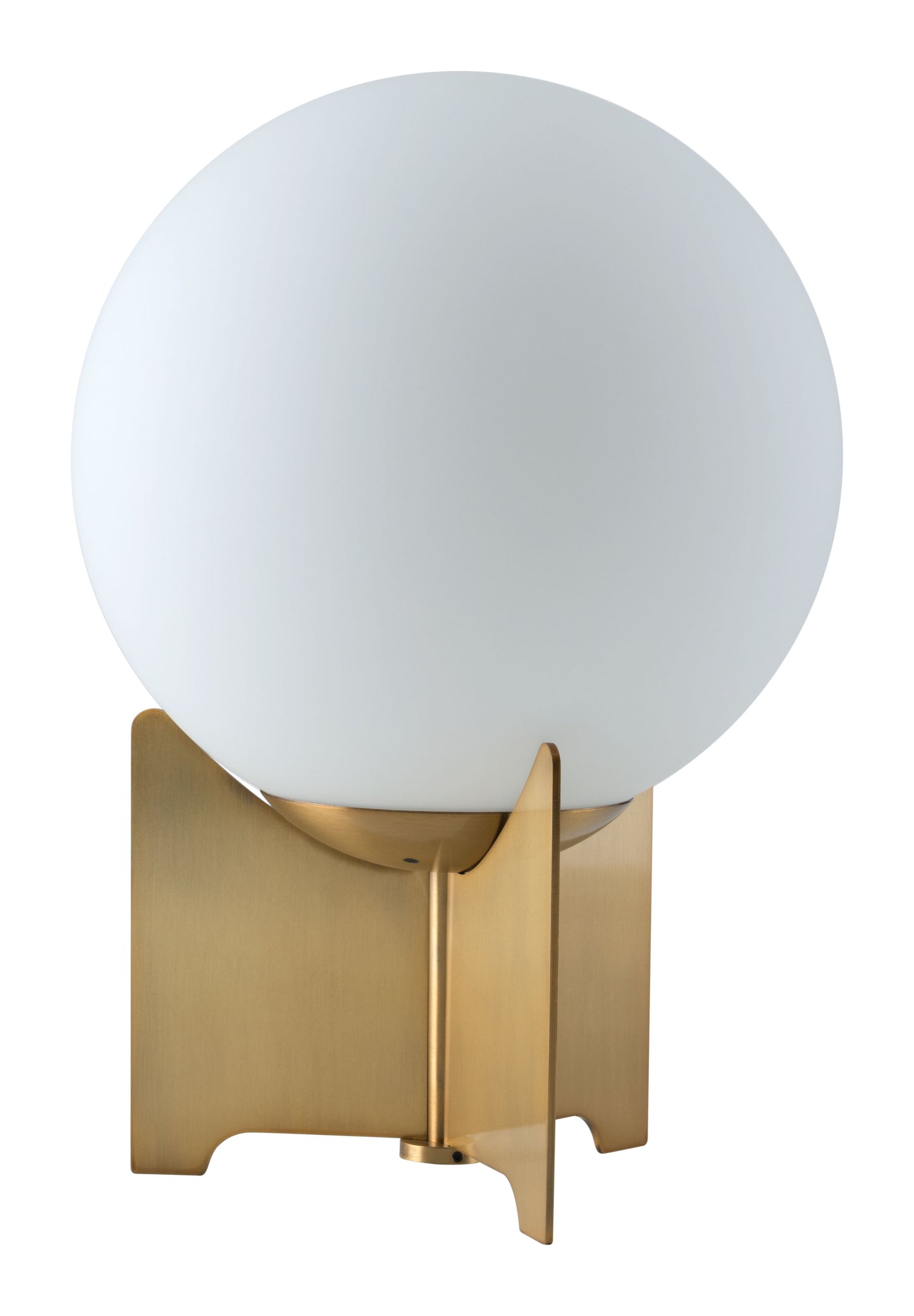 Pearl Table Lamp White & Brass