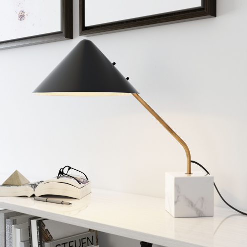 Pike Table Lamp Black & White