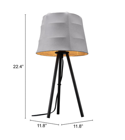 Mozzi Table Lamp Gray & Black