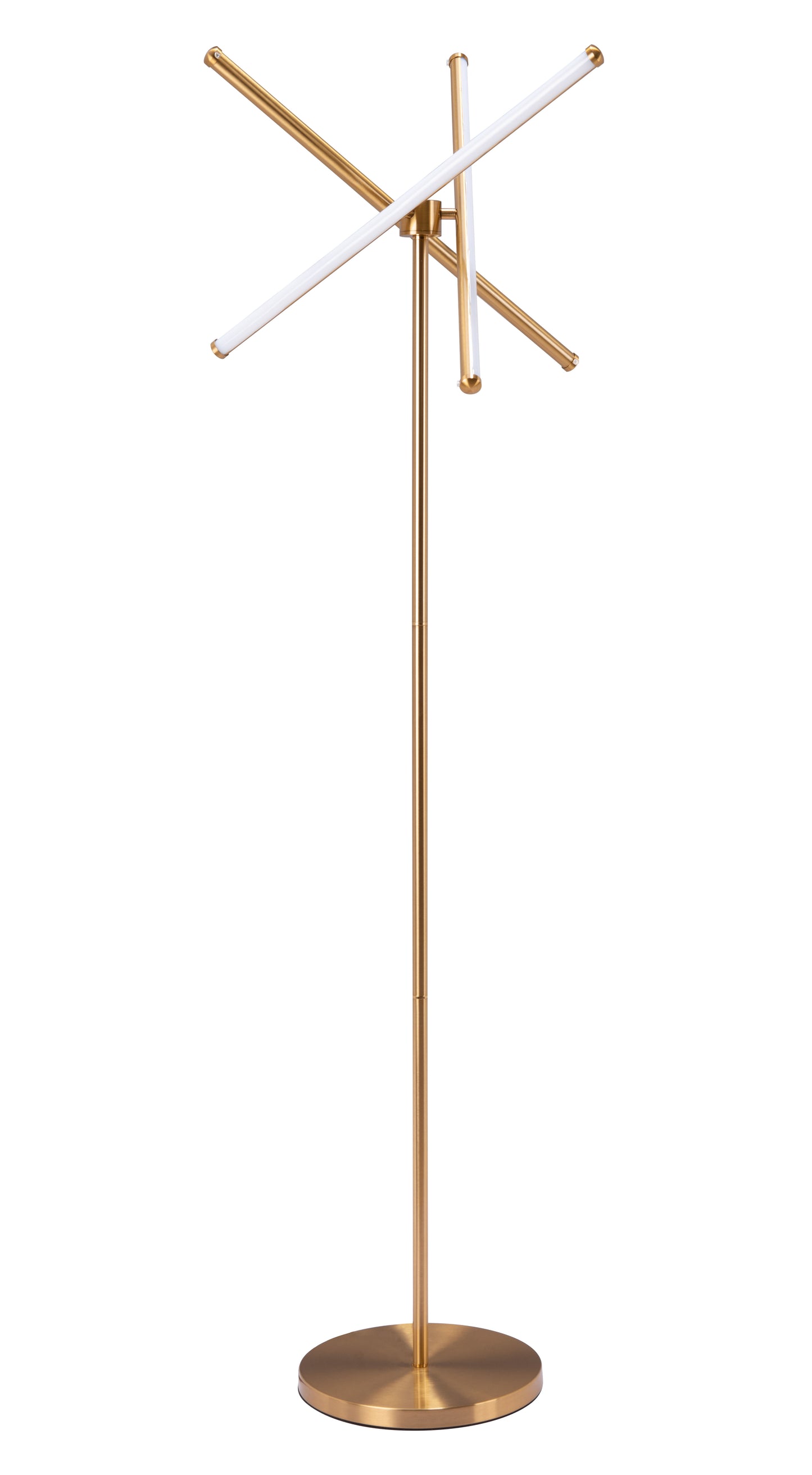 Garza Floor Lamp Brass